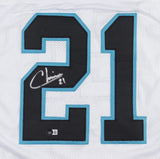 Jeremy Chinn Signed Panthers Jersey (Beckett) Carolina 2020 2nd Rnd Draft Pck DB