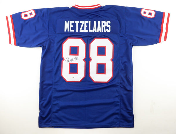 Pete Metzelaars Signed Bills Jersey (JSA) Buffalo's Tight End from 1985 - 1994