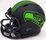 STEVE LARGENT AUTOGRAPHED SEAHAWKS ECLIPSE BLACK MINI HELMET HOF 95 MCS 211068