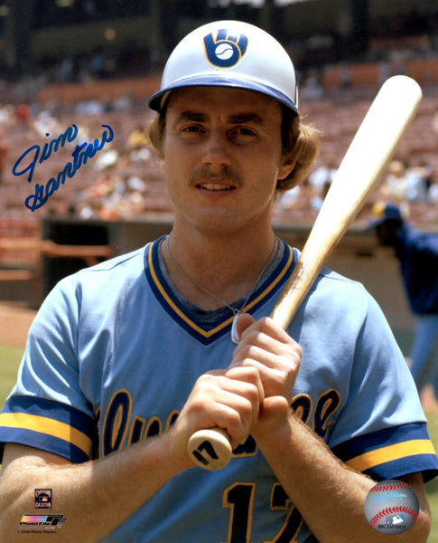 Brewers Infielder JIM GANTNER Signed 8x10 Photo #6 AUTO - 1982 World Series