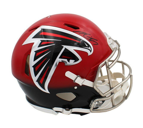 Michael Vick Signed Atlanta Falcons Speed Authentic Custom Red to Black NFL Helm