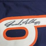 Framed Autographed/Signed Jared Allen 35x39 Chicago Blue Jersey PSA/DNA COA