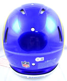 Marshall Faulk Autographed F/S Rams Speed Authentic Helmet-Beckett W Hologram