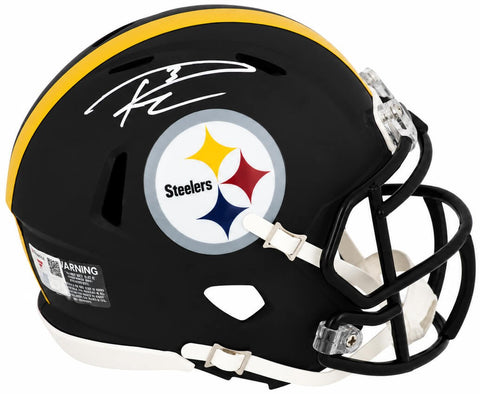 Russell Wilson Signed Pittsburgh Steelers Riddell Mini Helmet - (FANATICS COA)