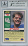 Jeff George Signed 1990 Score Supplemental #78T Rookie Card BAS 10 Slab 35041
