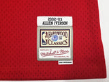 76ERS ALLEN IVERSON AUTOGRAPHED MITCHELL & NESS 2002-03 JERSEY XL BECKETT 245736