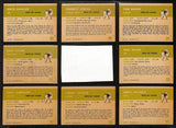 1961 FLEER Football Cards Green Bay Packers Complete Team Set (10) 200313