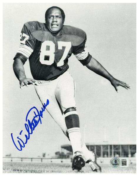 Willie Davck Autographed/Signed Green Bay Packers 8x10 Photo Beckett 57584