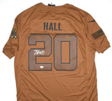 Breece Hall Signed Jets Nike Salute to Service Limited Jersery- Fanatics
