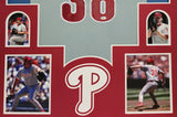 FRAMED PHILADELPHIA PHILLIES CURT SCHILLING AUTOGRAPHED SIGNED JERSEY JSA COA