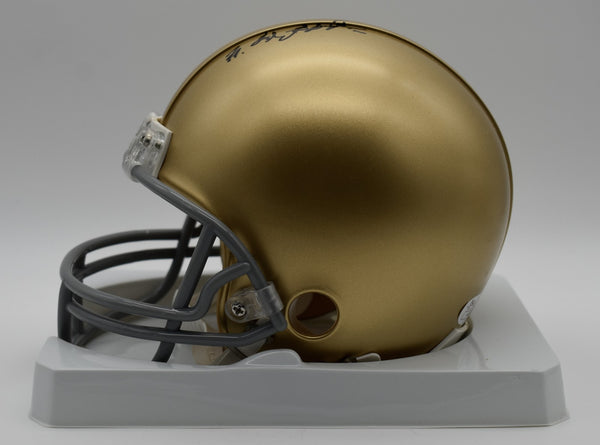 Father Ted Hesburgh Notre Dame Signed/Auto Mini Football Helmet JSA 212253