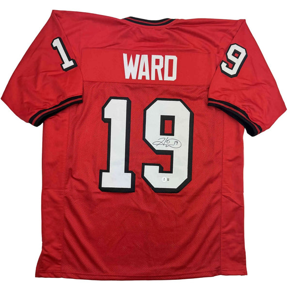 Autographed/Signed Hines Ward Georgia Red College Jersey Beckett COA