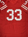 RON DAYNE Signed Custom Replica Red Badgers Jersey AUTO w/ Heisman - JSA