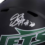 Breece Hall Autographed Jets Alternate #1 Full Size Speed Helmet Fanatics