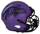 Zay Flowers Autographed Baltimore Ravens 'RAVE' Full Size Speed Helmet Beckett