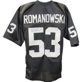 Bill Romanowski Autographed Pro Style Black XL Jersey Beckett Witness 50827