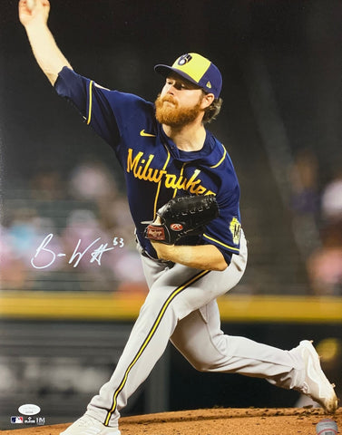 Milw Brewers All Star Pitcher BRANDON WOODRUFF Signed 16x20 Photo #10 AUTO - JSA