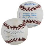 Yankees Mickey Mantle "HOF 74" Signed OAL Baseball Graded 7.5! PSA & JSA LOAs