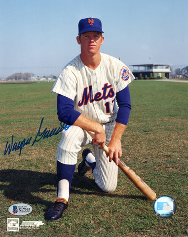 Wayne Garrett Autographed New York Mets 8x10 Photo Beckett Authenticated