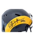 Eric Dickerson Signed Los Angeles Rams TB F/S HOF Helmet Beckett 42058