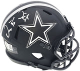 DEZ BRYANT AUTOGRAPHED COWBOYS ECLIPSE BLACK SPEED MINI HELMET BECKETT 230221
