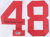 Sam McDowell Signed Cleveland Indians Jersey Inscribed "Sudden" (Beckett)