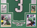 FRAMED PHILADELPHIA EAGLES NOLAN SMITH JR AUTOGRAPHED SIGNED JERSEY BECKETT HOLO