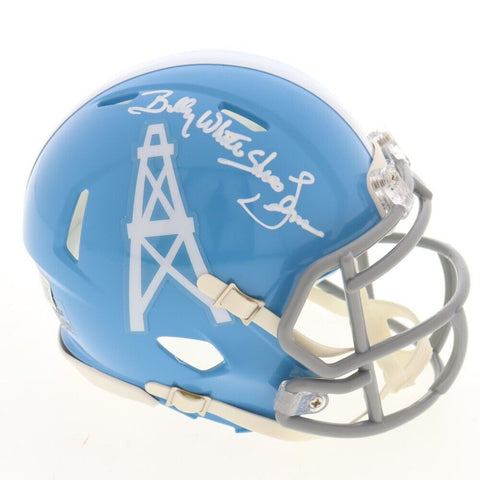 Billy "White Shoes" Johnson Signed Houston Oilers Speed Mini Helmet (Beckett) WR
