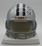 Bob Lilly HOF Dallas Cowboys Signed/Inscribed Mini Football Helmet JSA 211949