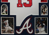 SUEDE FRAMED ATLANTA BRAVES RONALD ACUNA JR AUTOGRAPHED JERSEY JSA COA