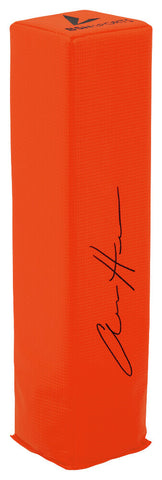 Aidan Hutchinson Signed BSN Orange Endzone Football Pylon - (SCHWARTZ COA)