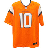 Bo Nix Autographed Denver Broncos Orange Nike Sz XL Jersey Beckett Witness 56426