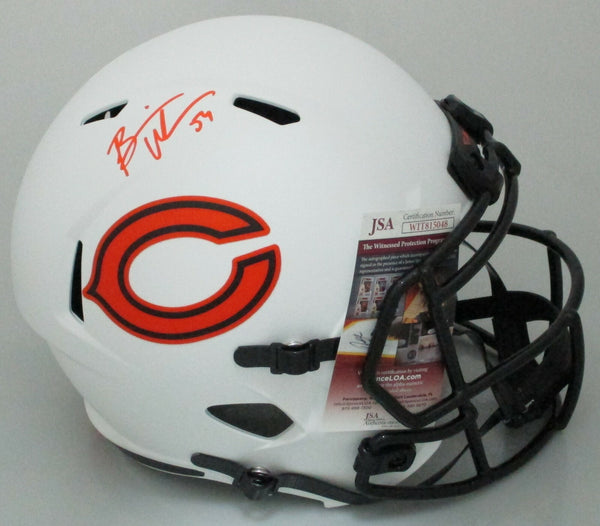 Bears BRIAN URLACHER Signed Full Size Replica LUNAR Speed Helmet AUTO - JSA