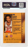 Dave Bing Signed Pistons 1996 Topps Stars Golden Season Card #57 w/HOF'90 -(PSA)