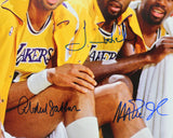 Showtime (5) Johnson, Jabbar, Worthy, Scott & Thompson Signed 16x20 Photo BAS 1