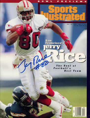 Jerry Rice Signed Magazine 49ers Sports Illustrated 12/26/1994 Beckett 50688