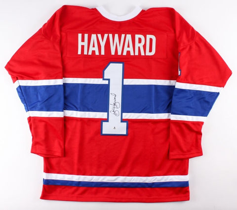 Brian Hayward Signed Canadiens Jersey (Beckett COA) Playing career 1982-1993