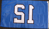 RUSSELL WILSON AUTOGRAPHED SEATTLE SEAHAWKS 12TH MAN 3X5 12 FLAG RW HOLO 130716