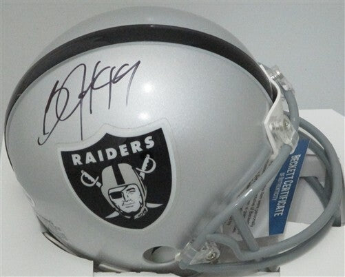 Raiders Legend BO JACKSON Signed Riddell VSR4 Mini Helmet AUTO - BAS