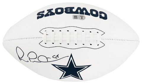 Michael Irvin Signed Dallas Cowboys Franklin White Logo Football -(BECKETT COA)