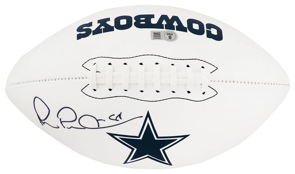Michael Irvin Signed Dallas Cowboys Franklin White Logo Football -(BECKETT COA)