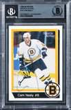 Bruins Cam Neely Authentic Signed 1988 Bruins Sports Action #16 Card BAS Slabbed