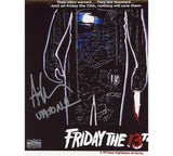 Ari Lehman Signed Friday the 13th Unframed 8x10 Silhouette Photo - Insc