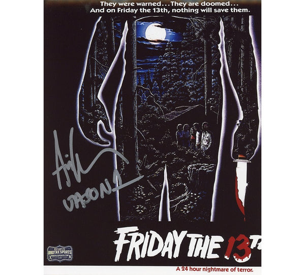 Ari Lehman Signed Friday the 13th Unframed 8x10 Silhouette Photo - Insc