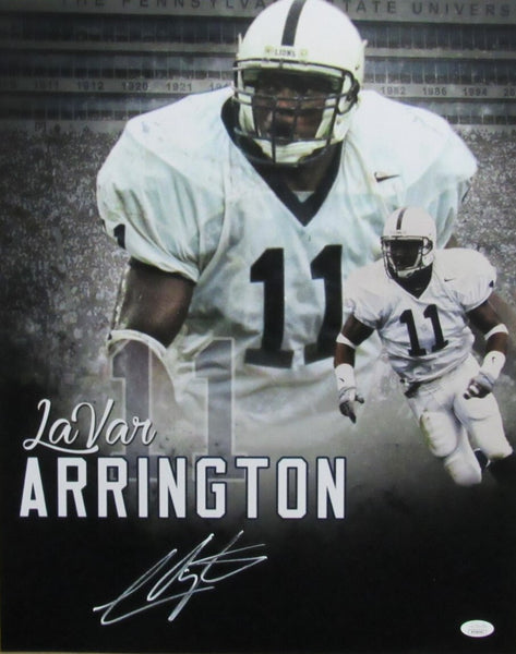 LaVar Arrington Signed/Autographed 16x20 Photo w/ Paterno Penn State JSA 190830