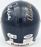 Dick Butkus & Gale Sayers Autographed Bears Blue Mini Helmet Beckett #AE16659