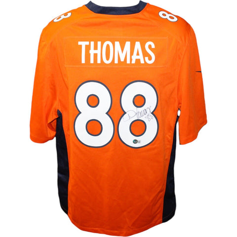 Demaryius Thomas Signed Denver Broncos SB XLVIII Nike Orange Jersey BAS 44013