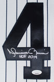 Yankees Mariano Rivera "HOF 2019" Signed White Nike Framed Jersey JSA Witness