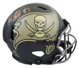 Buccaneers Rob Gronkowski Signed STS IV F/S Speed Proline Helmet W/ Case BAS Wit