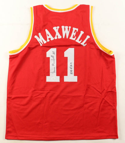 Vernon Maxwell Signed Houston Rockets Jersey inscribed "Mad Max" (JSA COA)